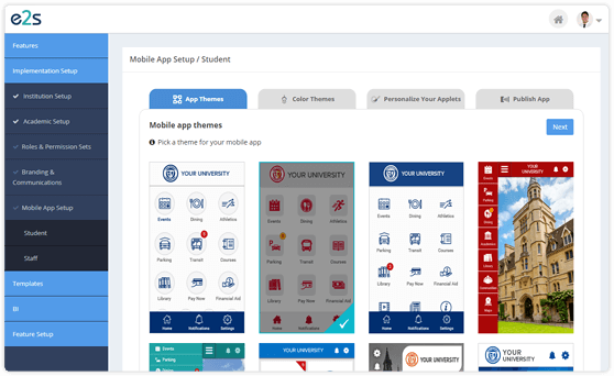 Mídia 4 de Aplicativo de engajamento do aluno - Campus Mobile App |App E2S