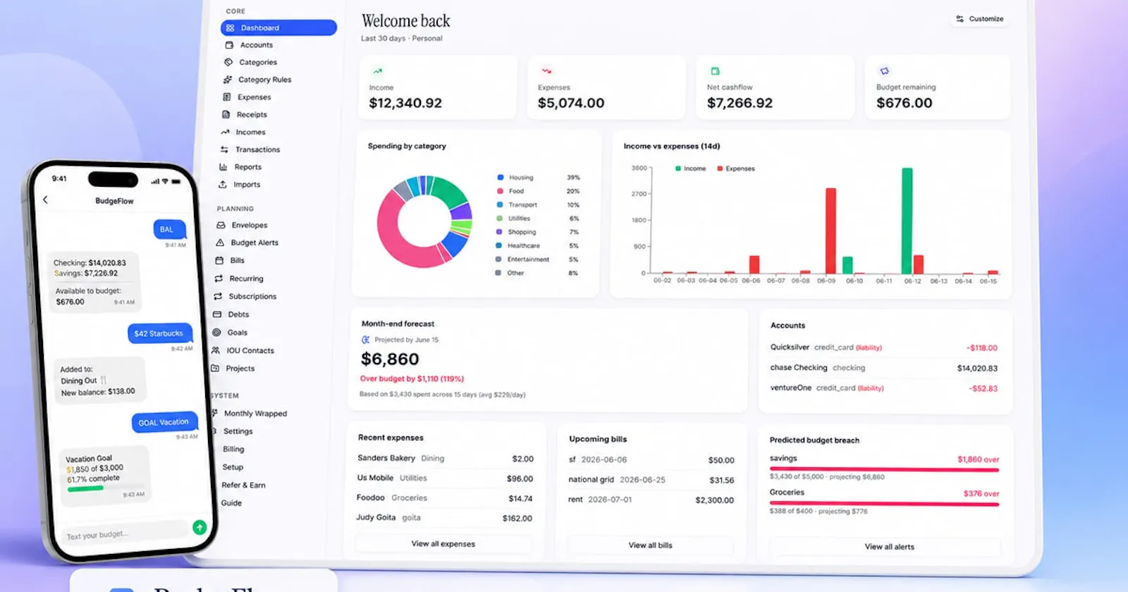 BudgeFlow screenshot 1