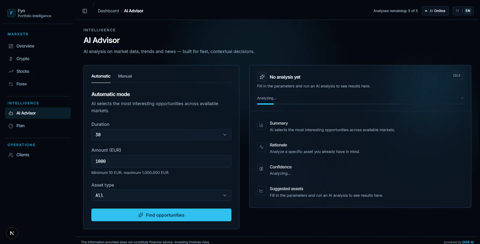 FYN AI investment  screenshot 5