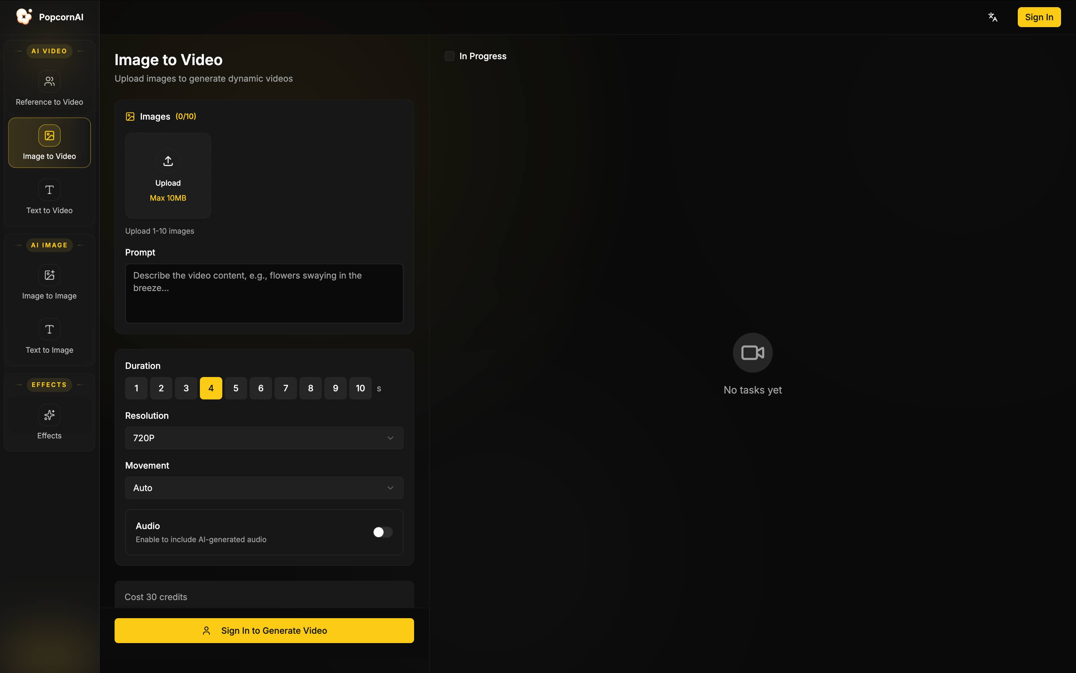 PopcornAI - Screenshot 2 showing product features and functionality