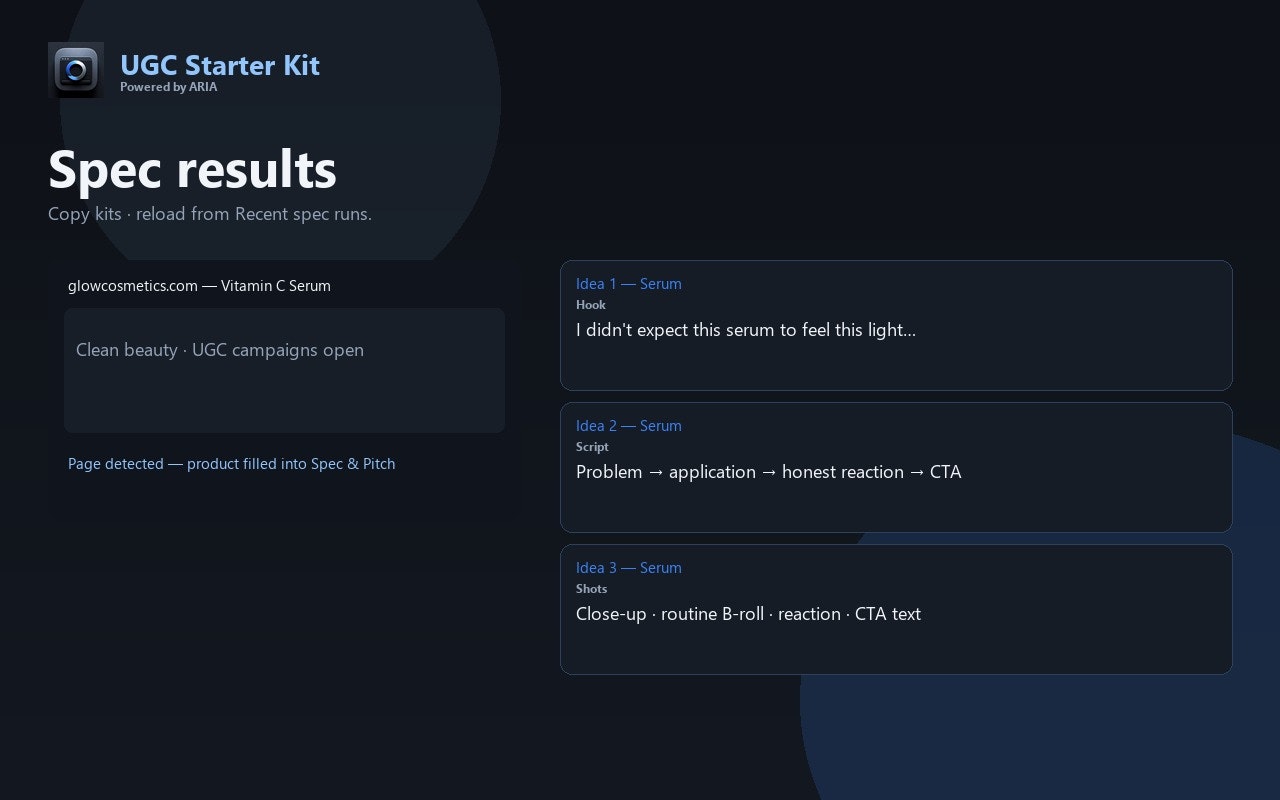 CreatorSense UGC Starter Kit gallery image