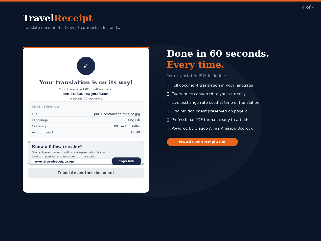 Travel Receipt gallery image