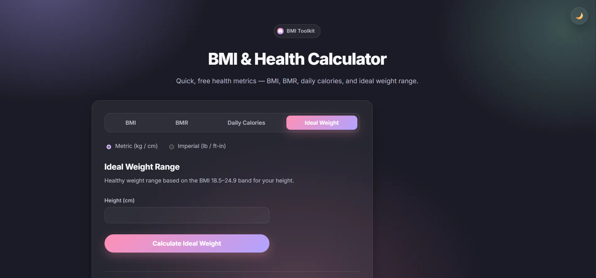 BMI & Health Calculator gallery image