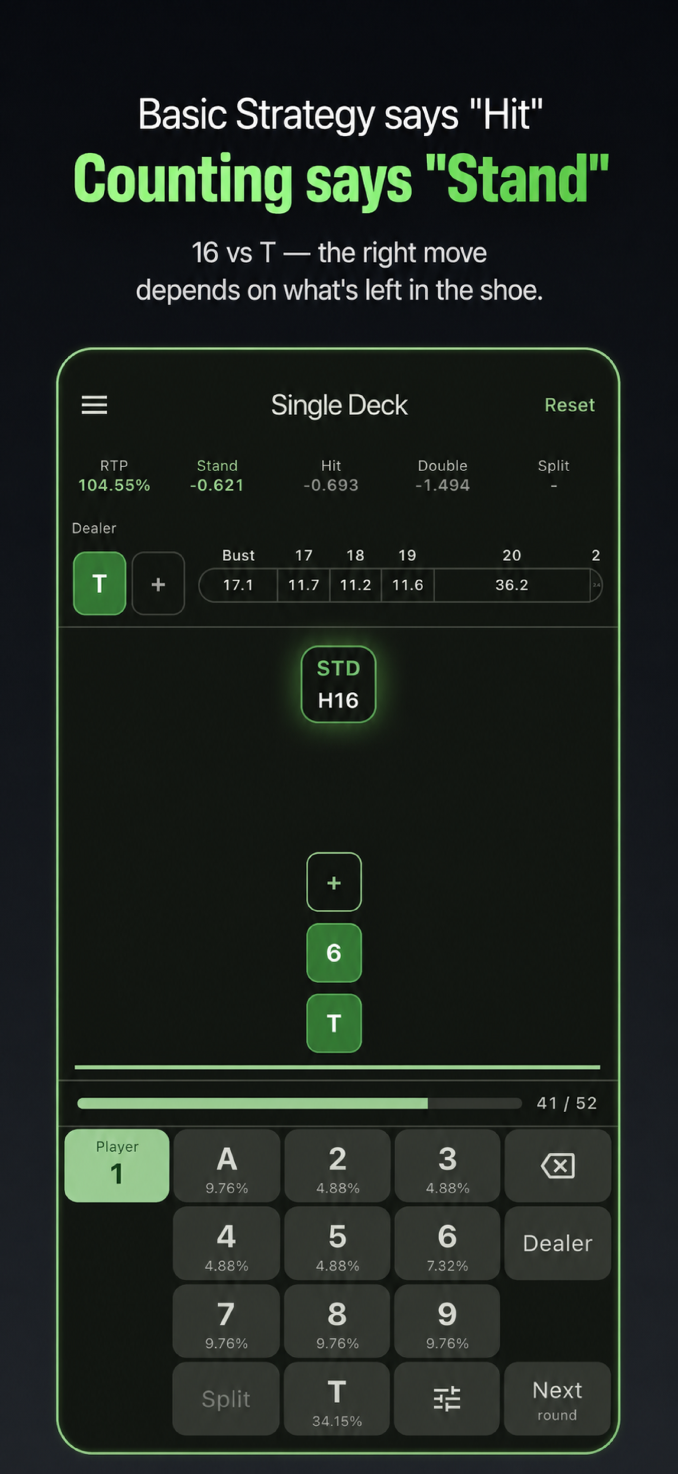 Blackjack Counting Calculator gallery image
