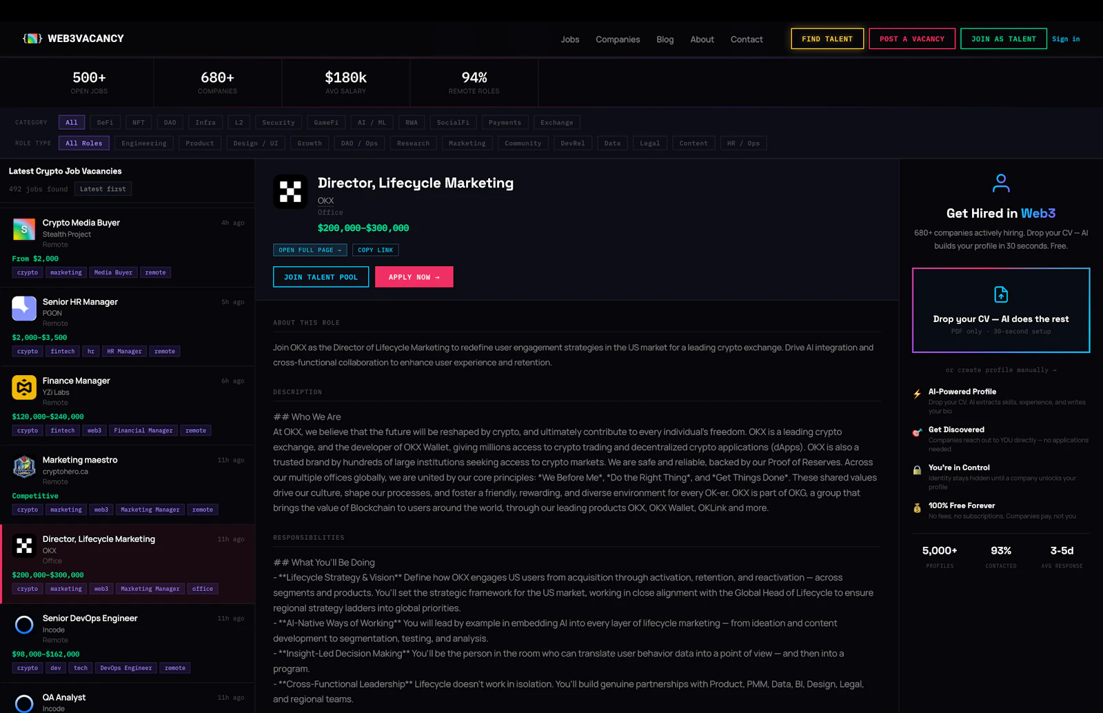 web3vacancy screenshot 2