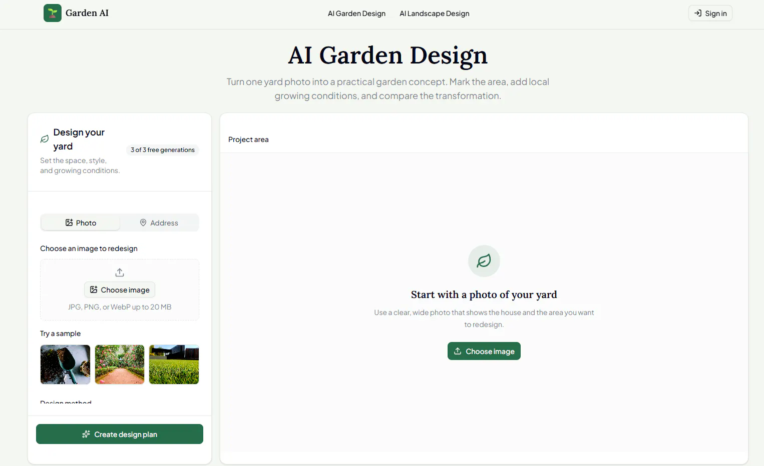 AI Garden Design gallery image