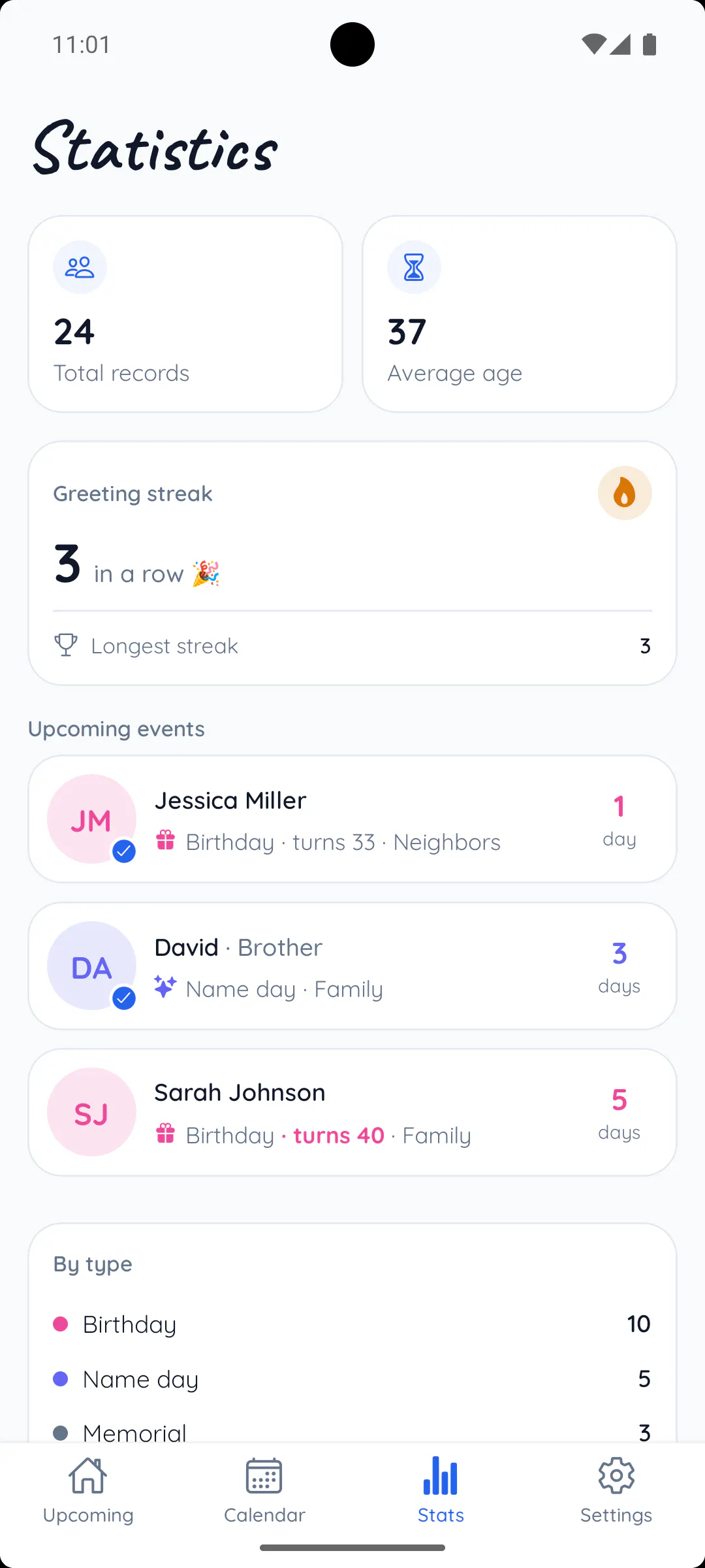 Birthday and Name Day Reminder gallery image