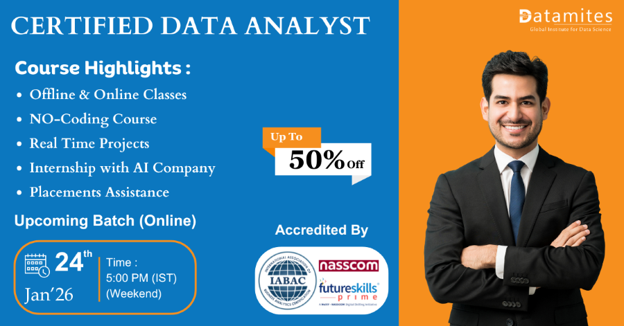 DataMites Data Analyst Course in Trichy