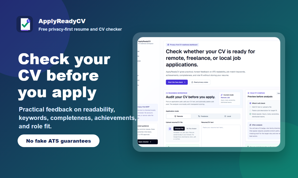 ApplyReadyCV gallery image