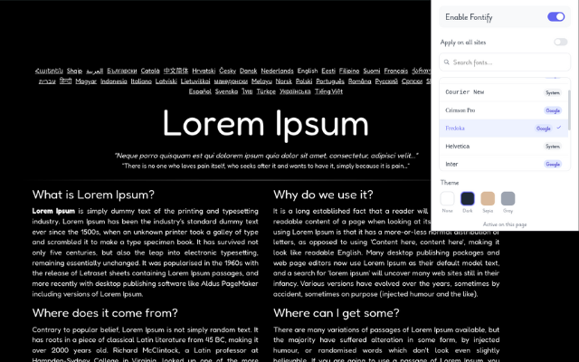 Fontify gallery image