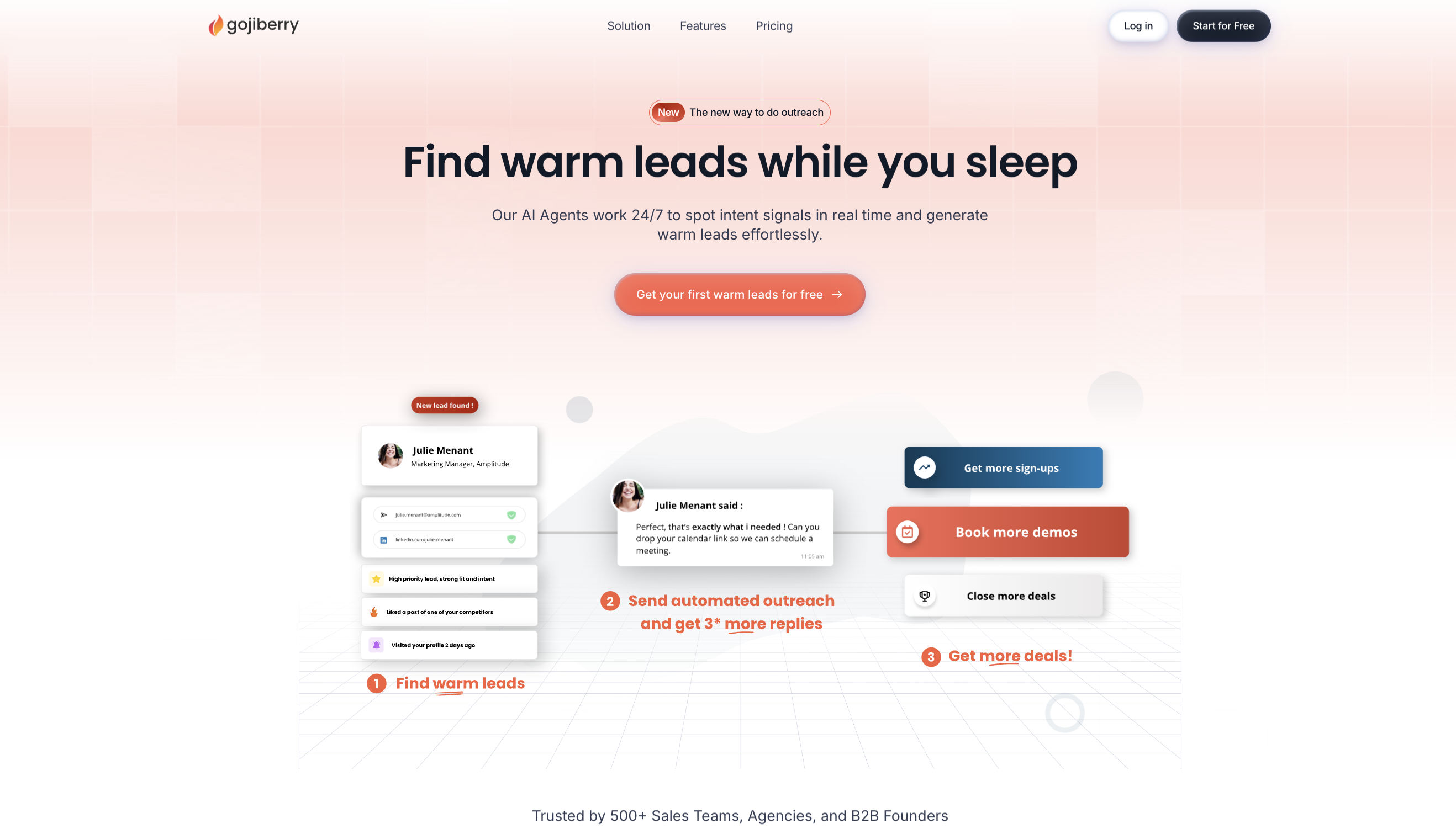 Gojiberry AI  - Main product screenshot demonstrating key features and user interface