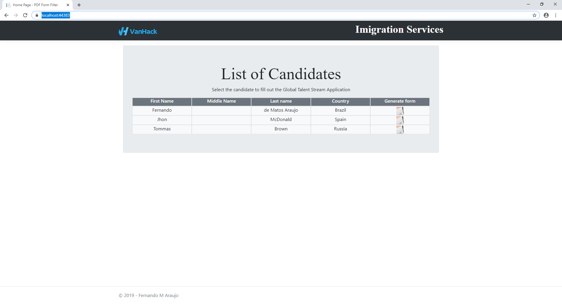 VanHackathon PDF Form Filler