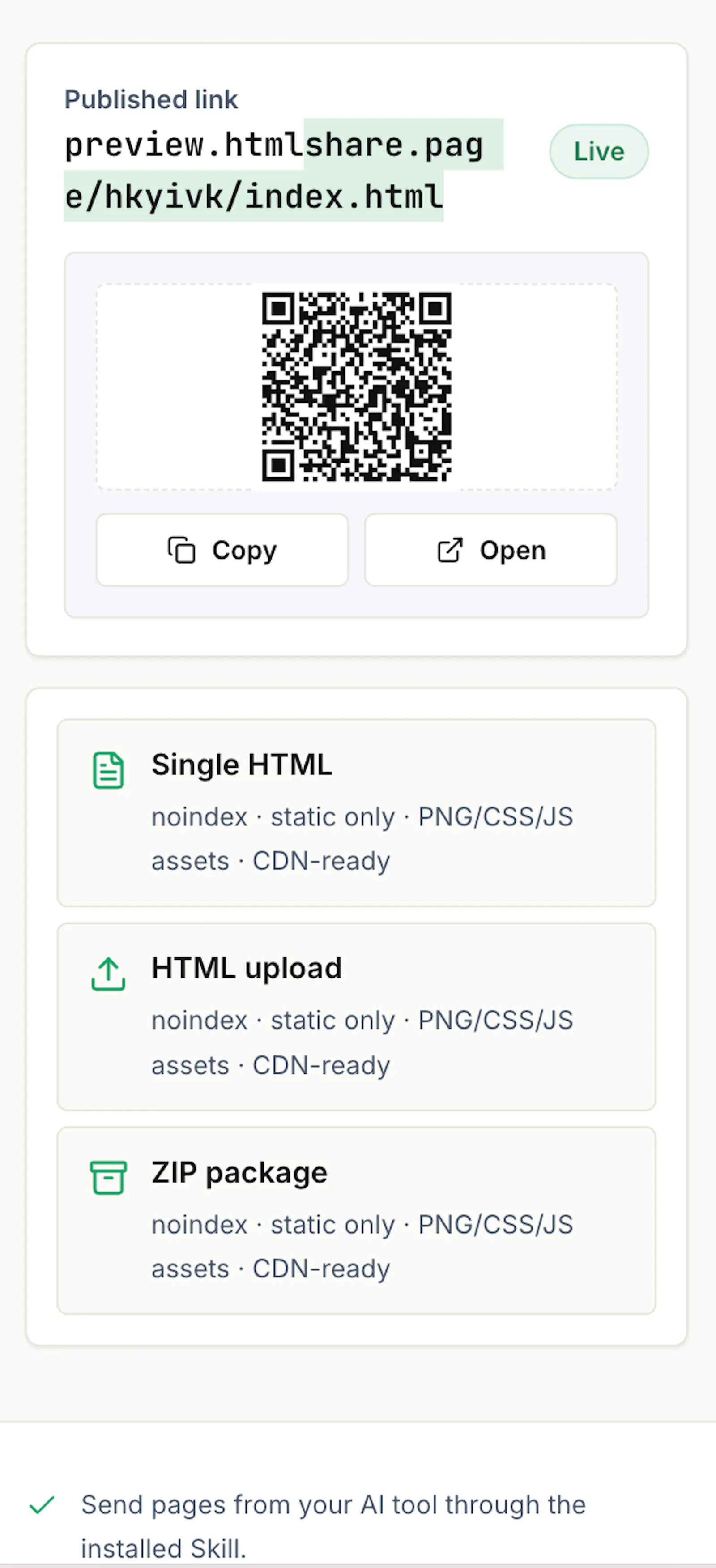 HTMLShare screenshot 2