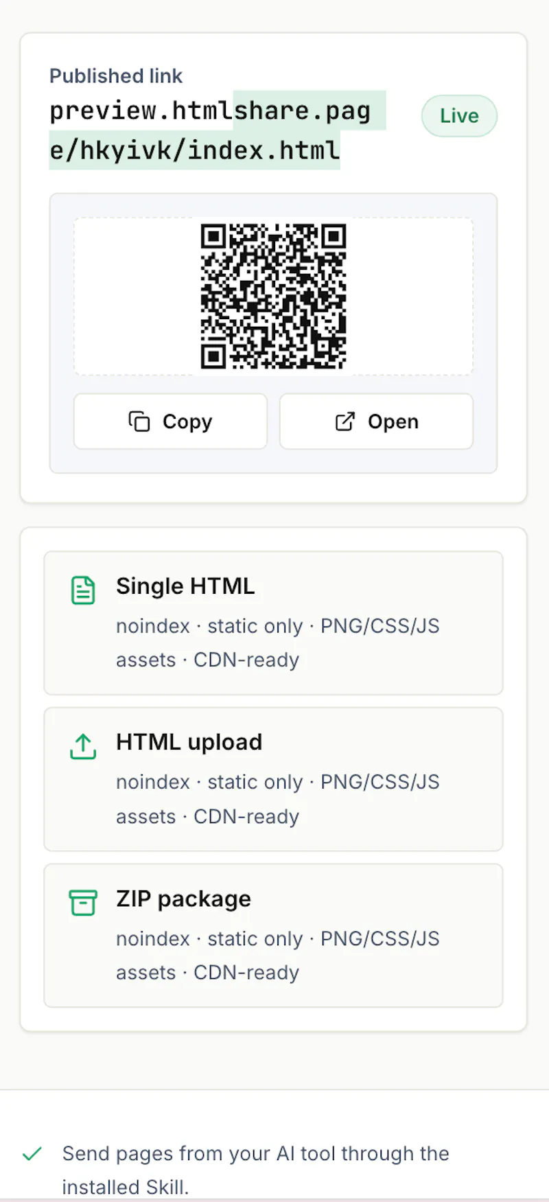 HTMLShare screenshot 2