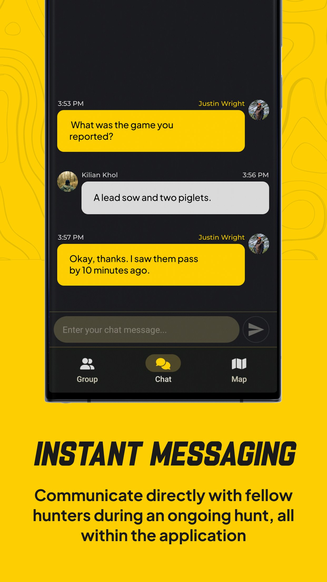 Huntsquad.app - शिकार के स्थान पर ट्रैकिंग और संवाद करने के लिए ऐप मीडिया 4