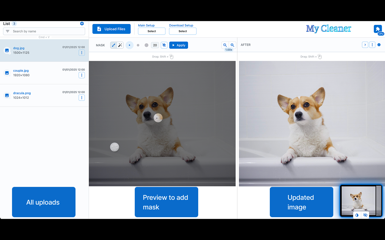 My Cleaner - Screenshot 3 showing product features and functionality