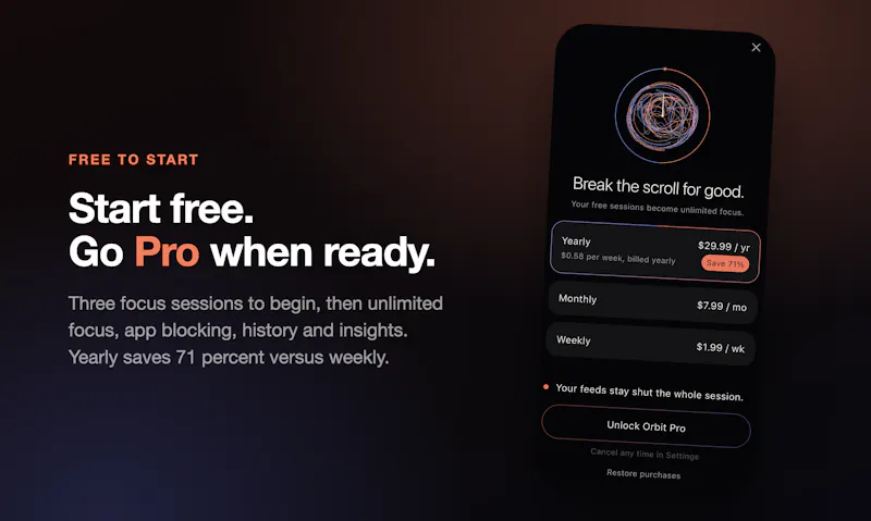 Orbit: ADHD Time Tracker screenshot 4