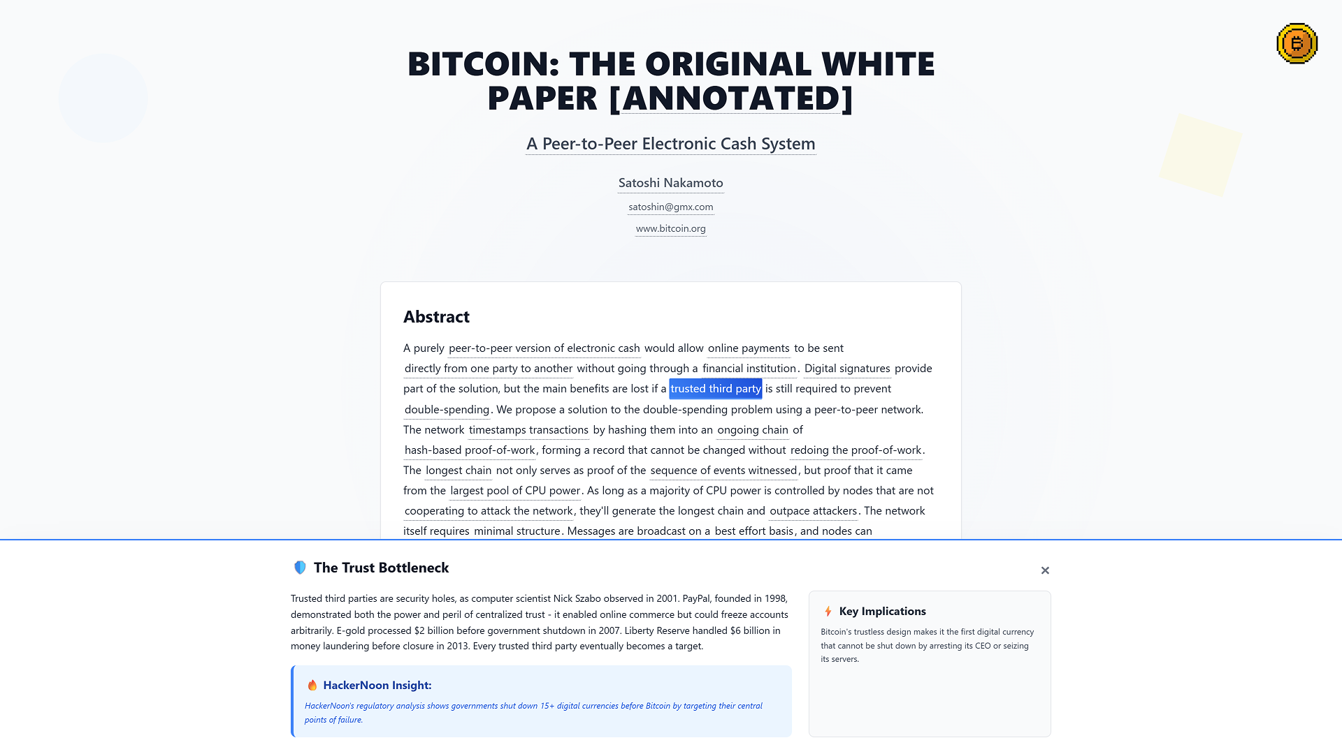 Bitcoin Whitepaper Annotated  media 3