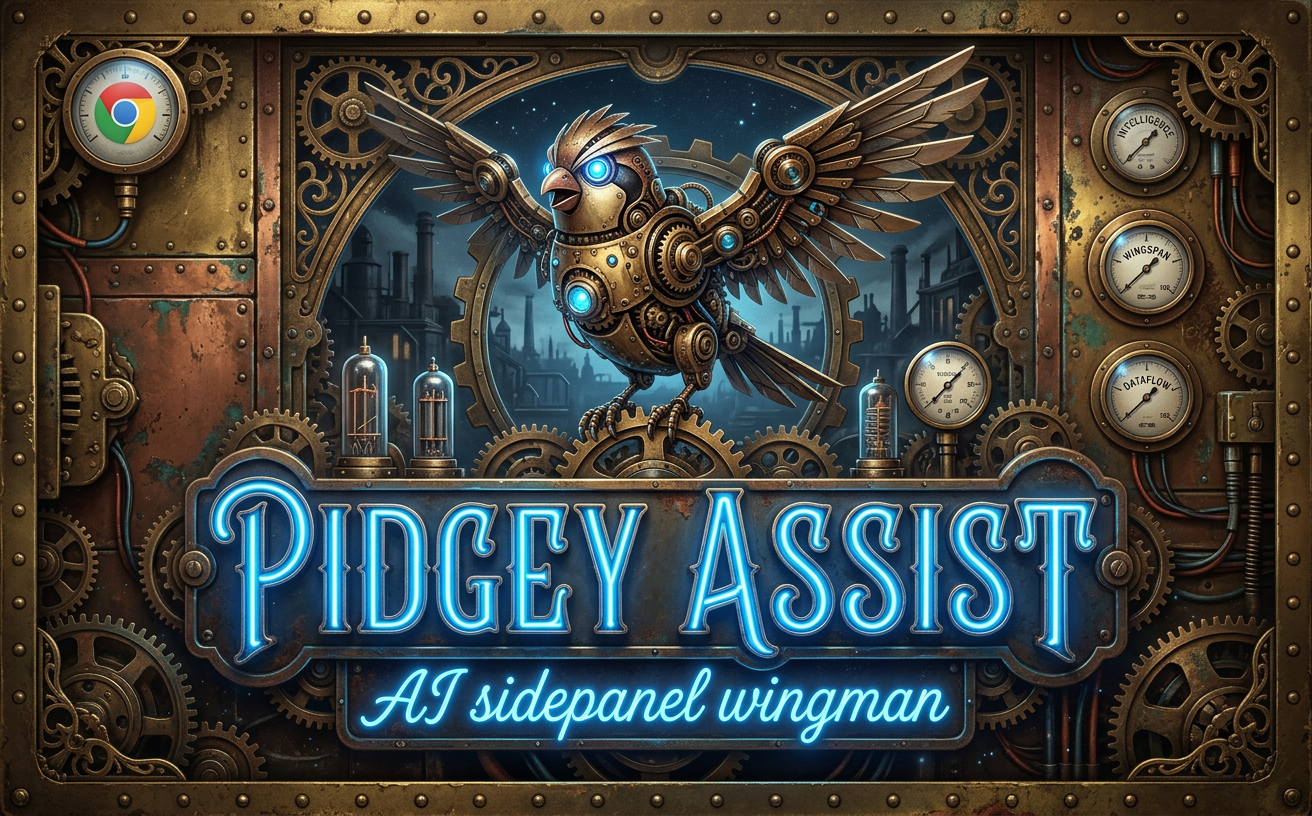 Pidgey: AI Copilot, Vision & Web Agent - Product Hunt launch logo and brand identity