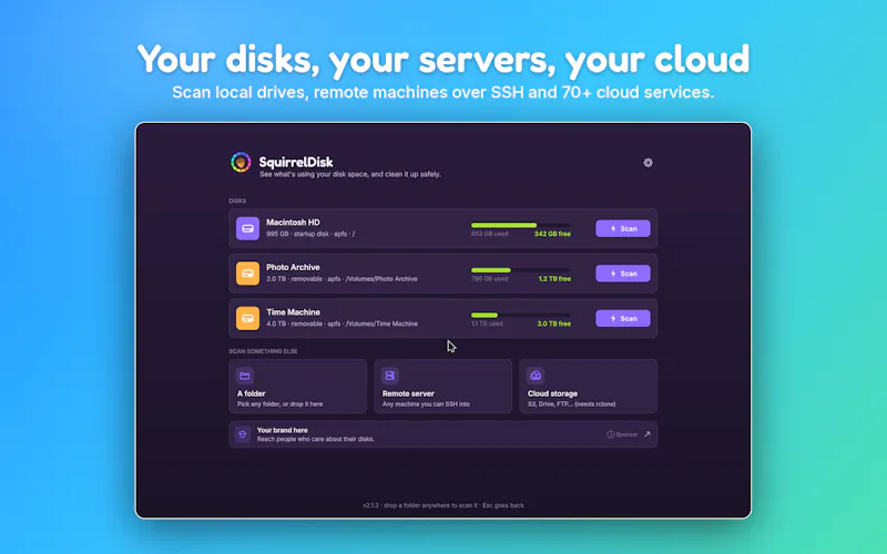 SquirrelDisk 2.0 screenshot 2