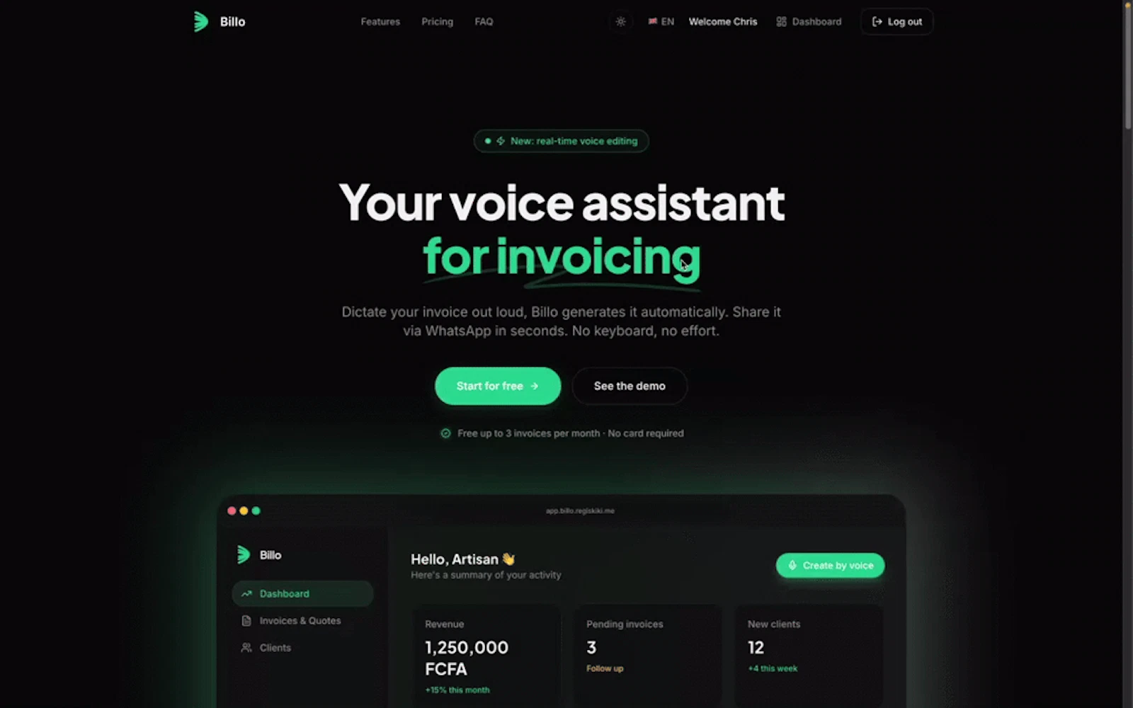 Billo screenshot 1 (video preview)