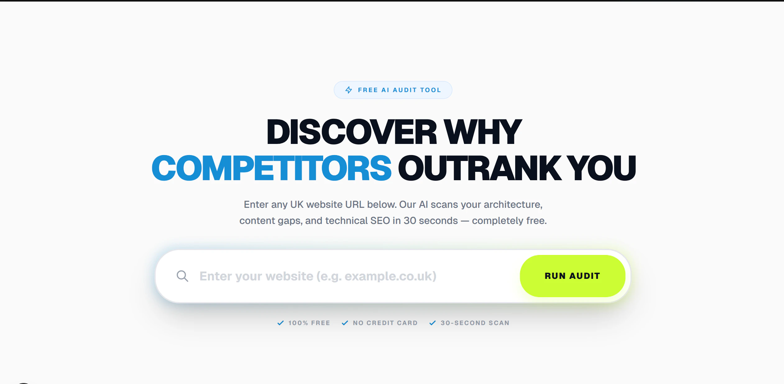 Klarai seo single page audit tool 대표 미리보기