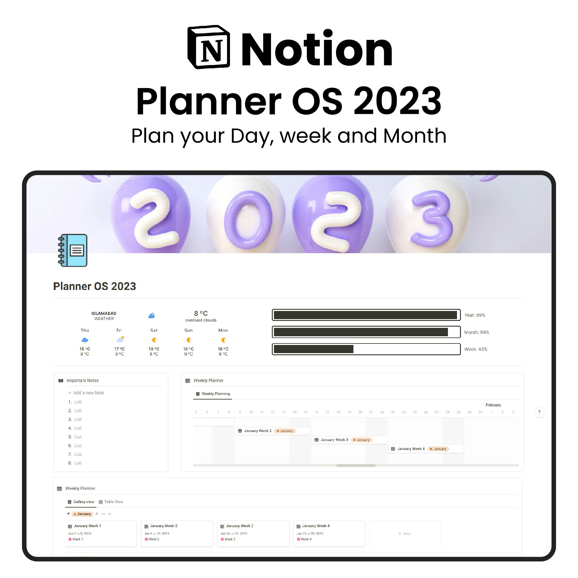 2023 년 플래너