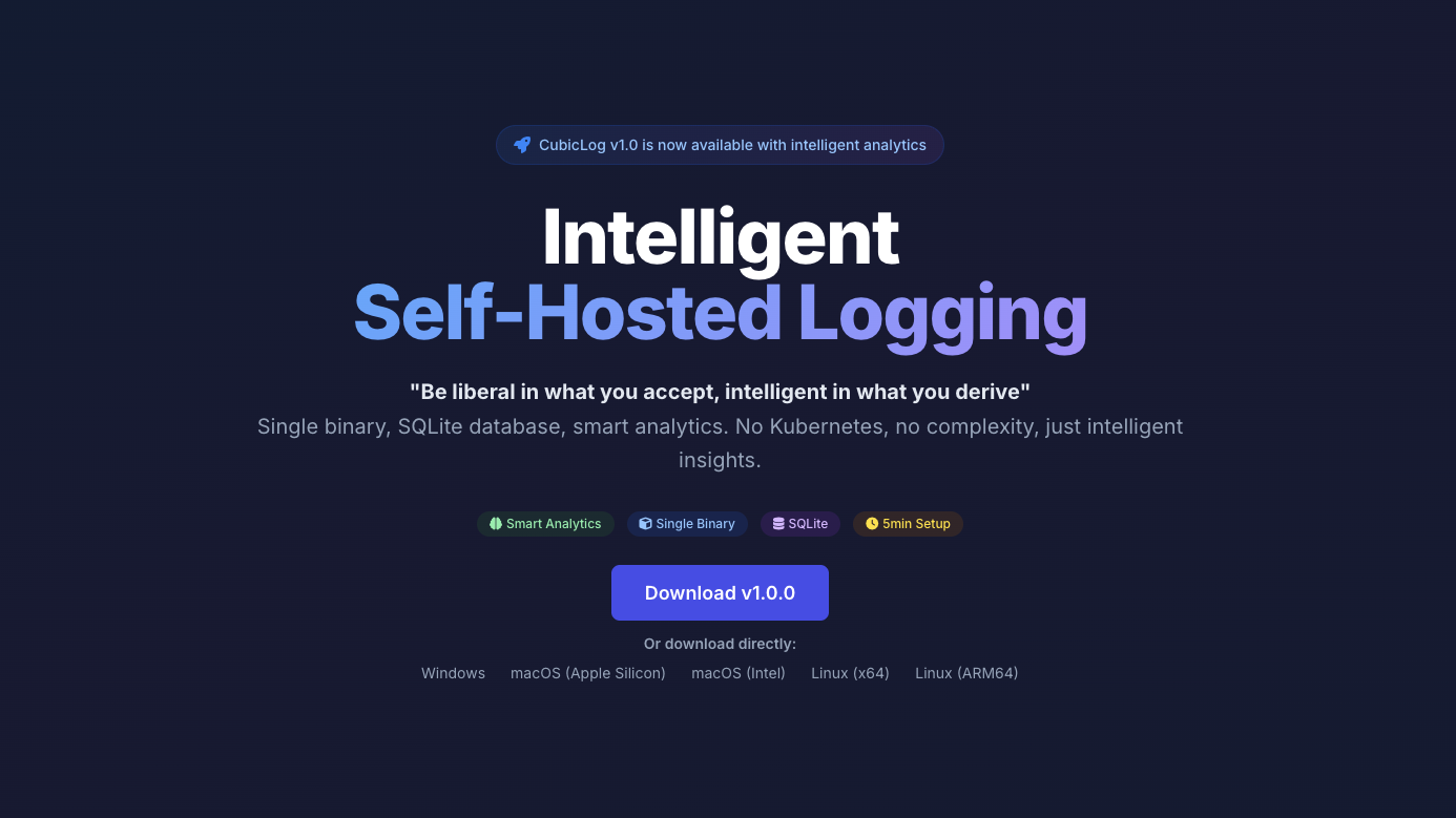 Média Cubiclog - Solution de journalisation auto-hébergée intelligente par Mendex 1