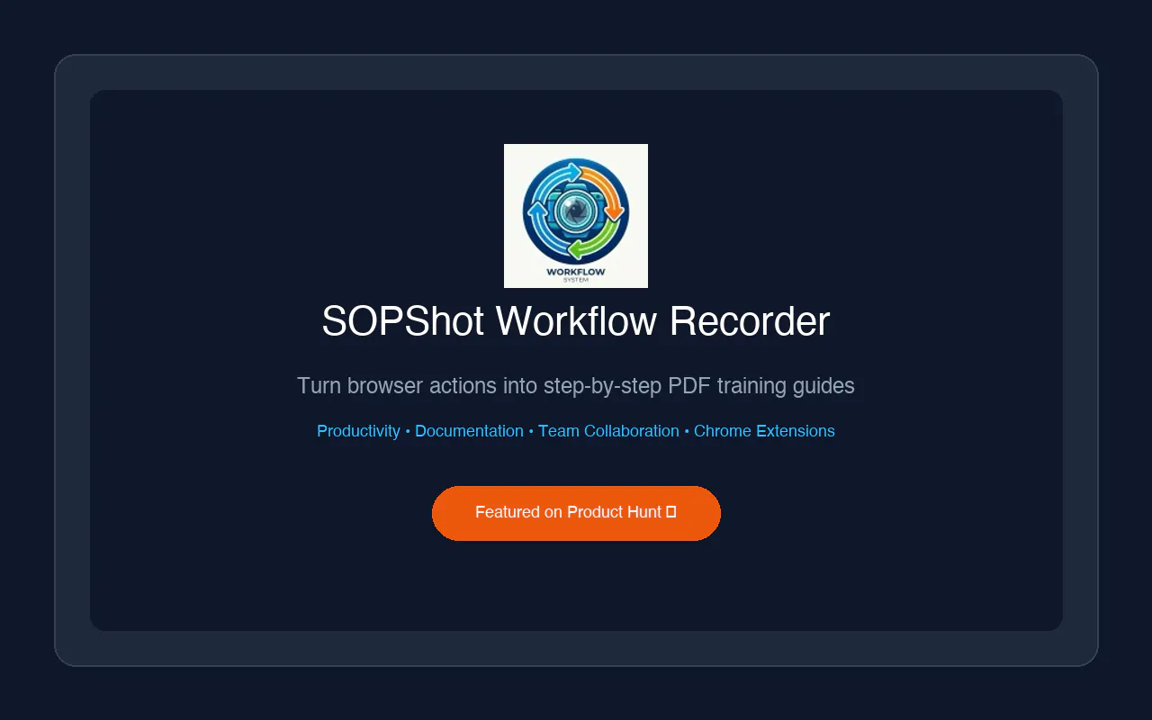 SOPShot Workflow Recorder gallery image