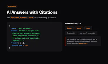 OrioSearch: Your AI Agent need WebSearch gallery image
