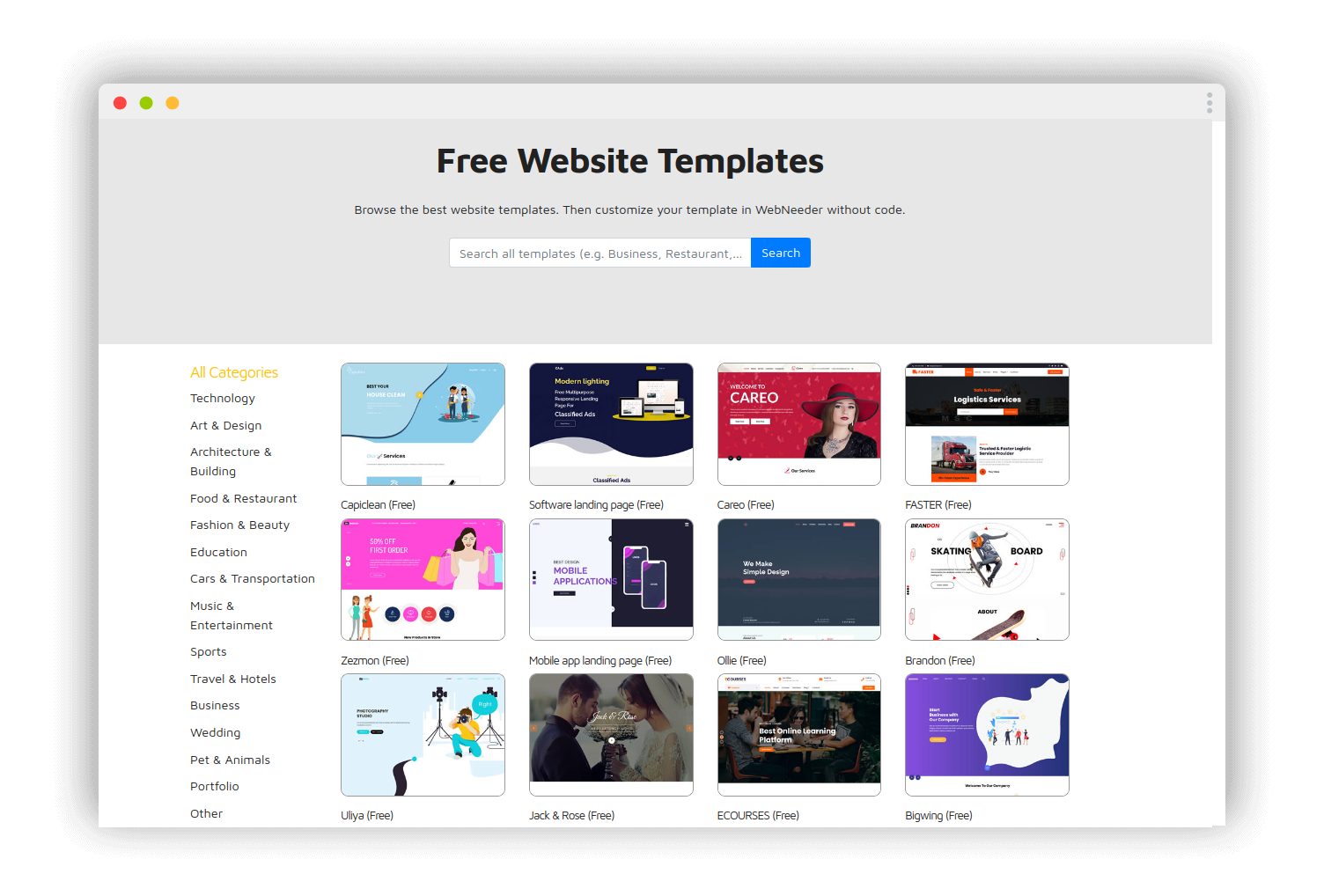 WebNeeder gallery image