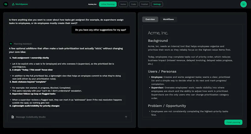 CodeBuddy screenshot 4