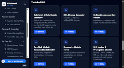 WebsiteGeek SEO Suite gallery image