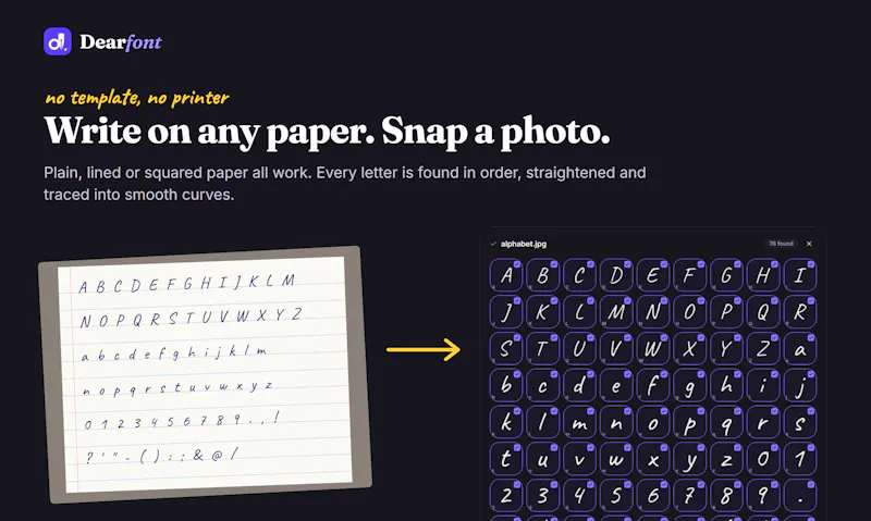 Dearfont screenshot 2