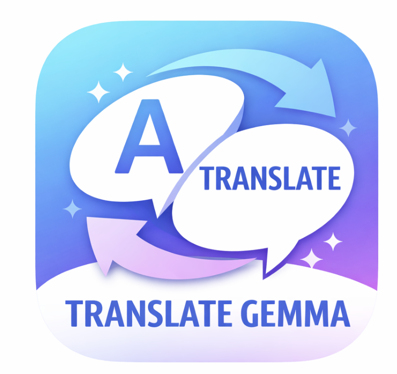 Translate Gemma - Main product screenshot demonstrating key features and user interface