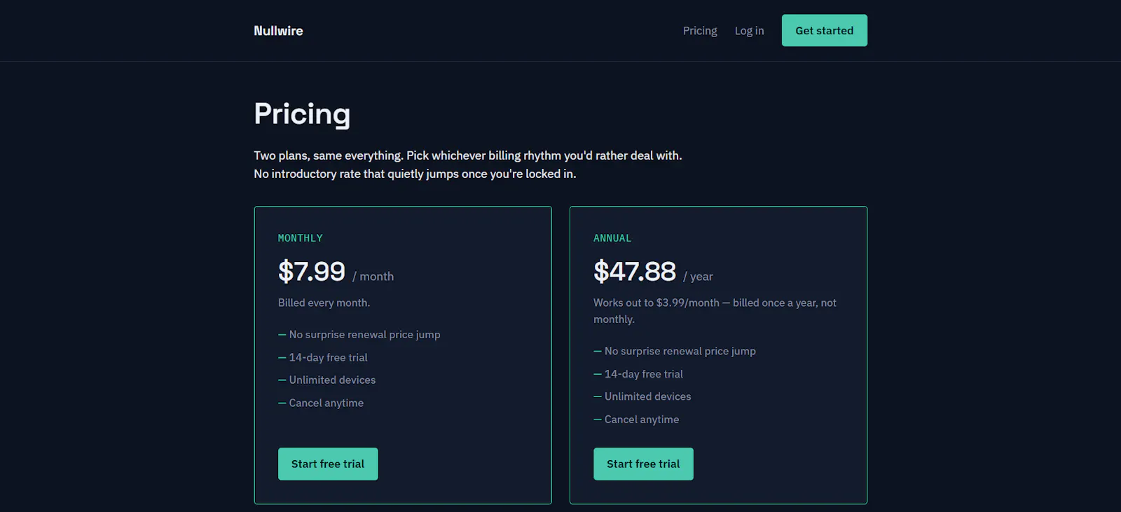 Nullwire screenshot 2