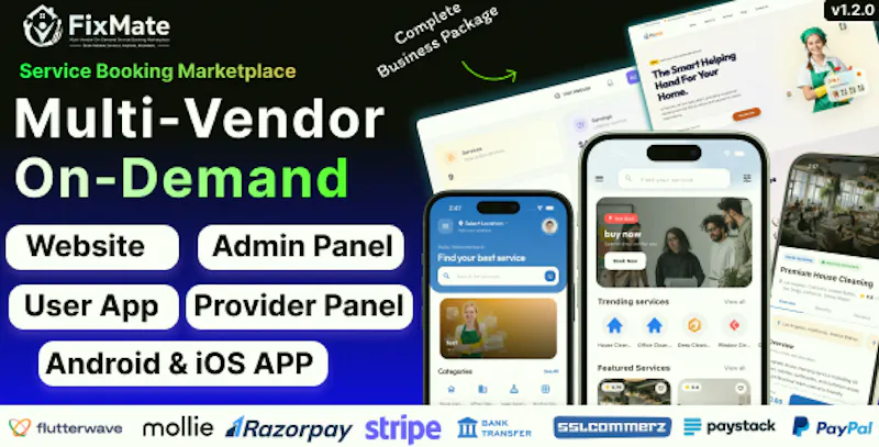 FixMate - Ondemand Web and Flutter App screenshot 1