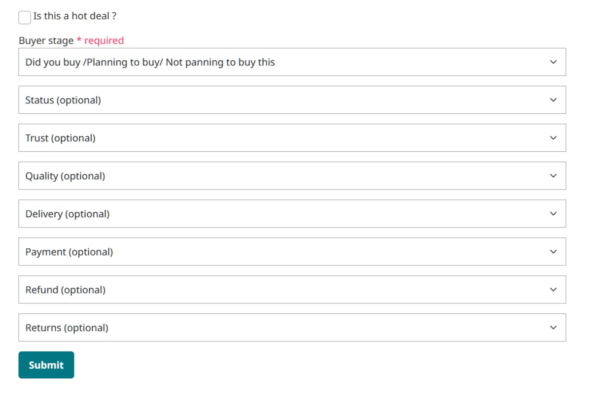 The Deals Store - Screenshot 4 showing product features and functionality