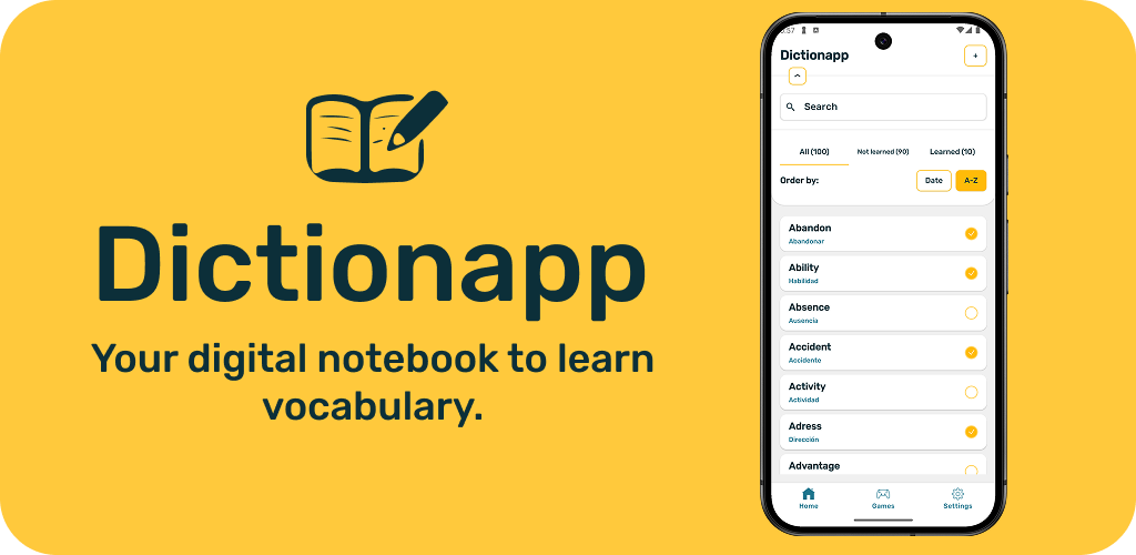 DictionApp - Ваш цифровой ноутбук для изучения словарного запаса медиа 1