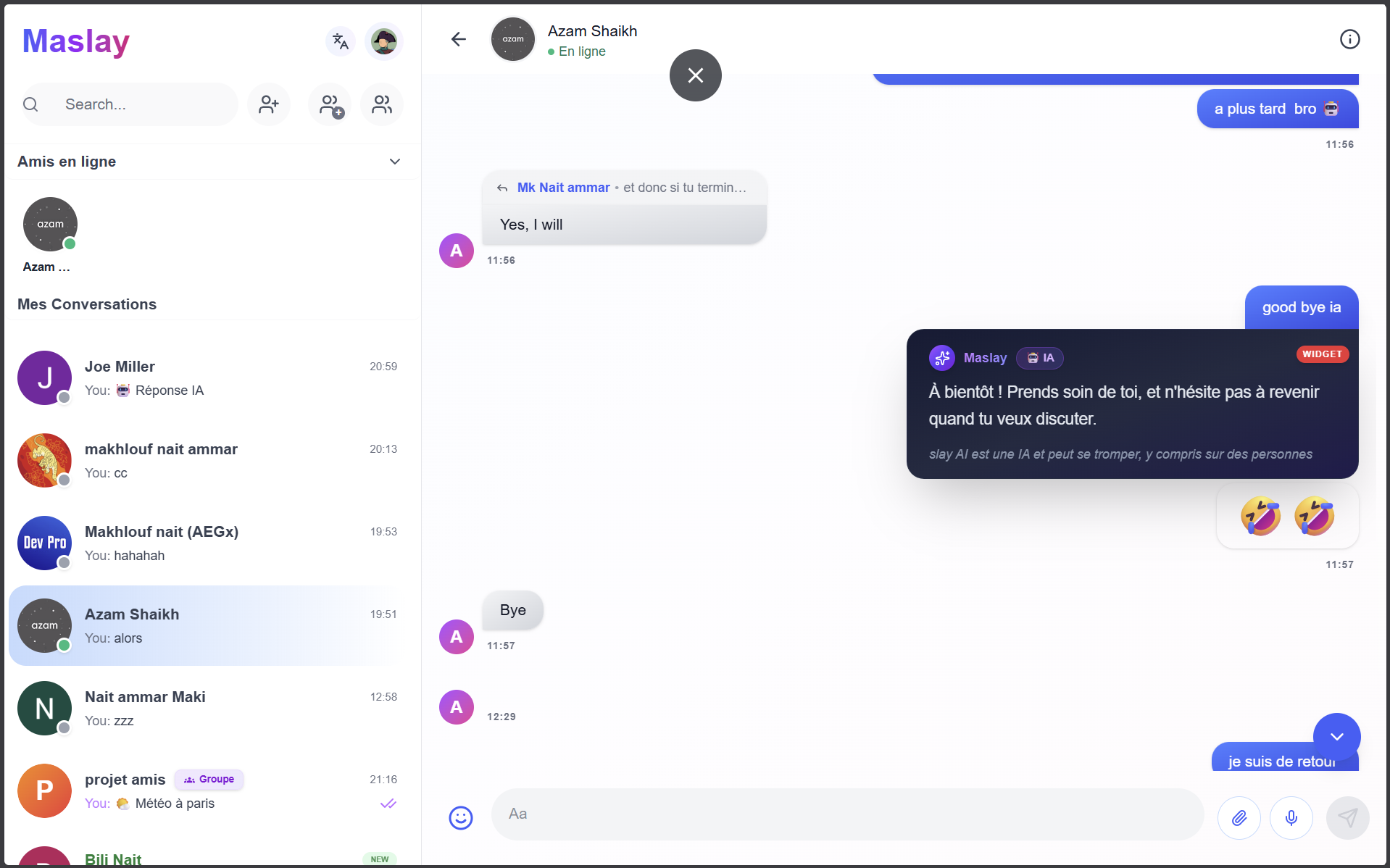 Maslay - Main product screenshot demonstrating key features and user interface