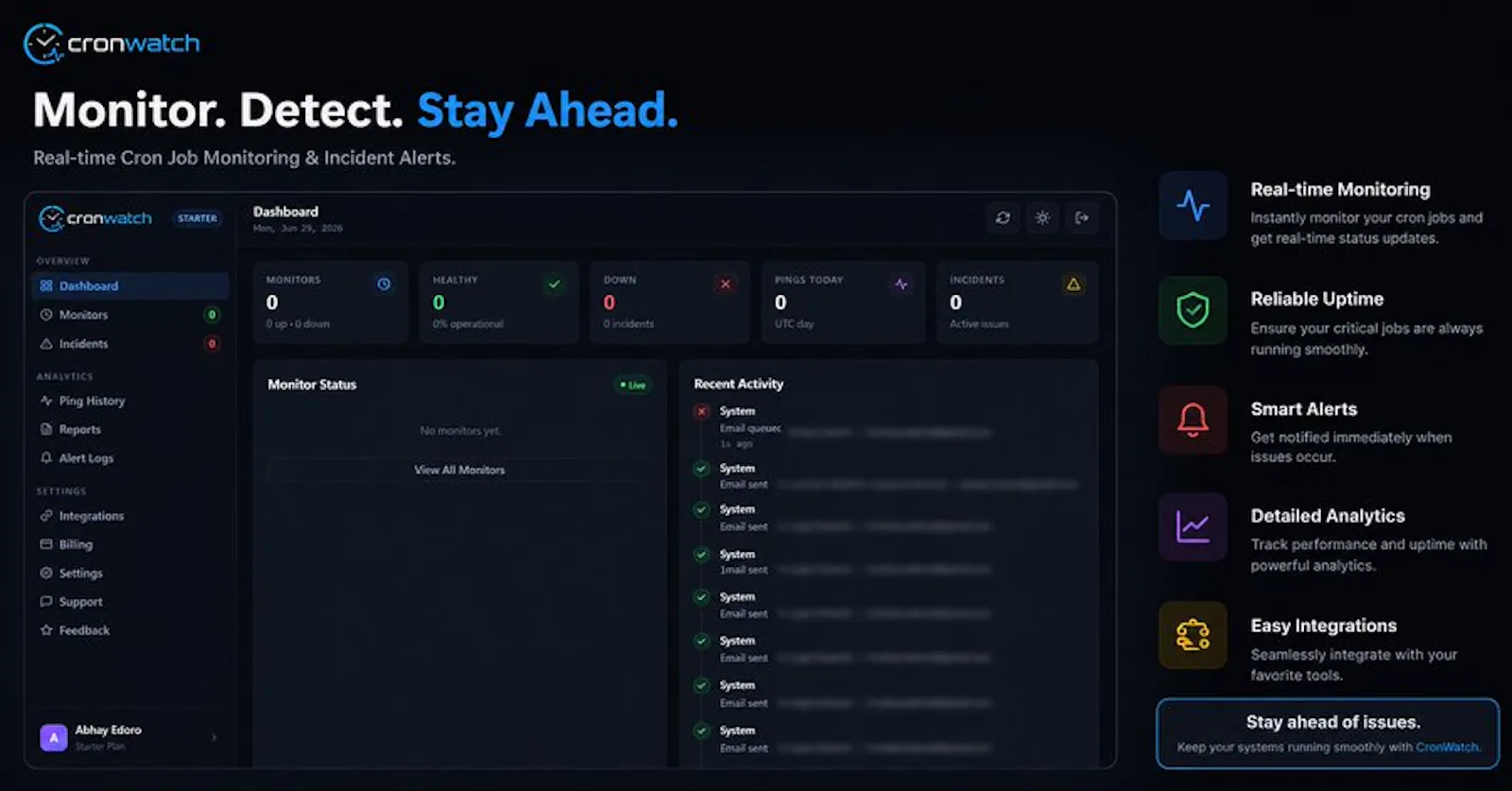 Cronwatch screenshot 1