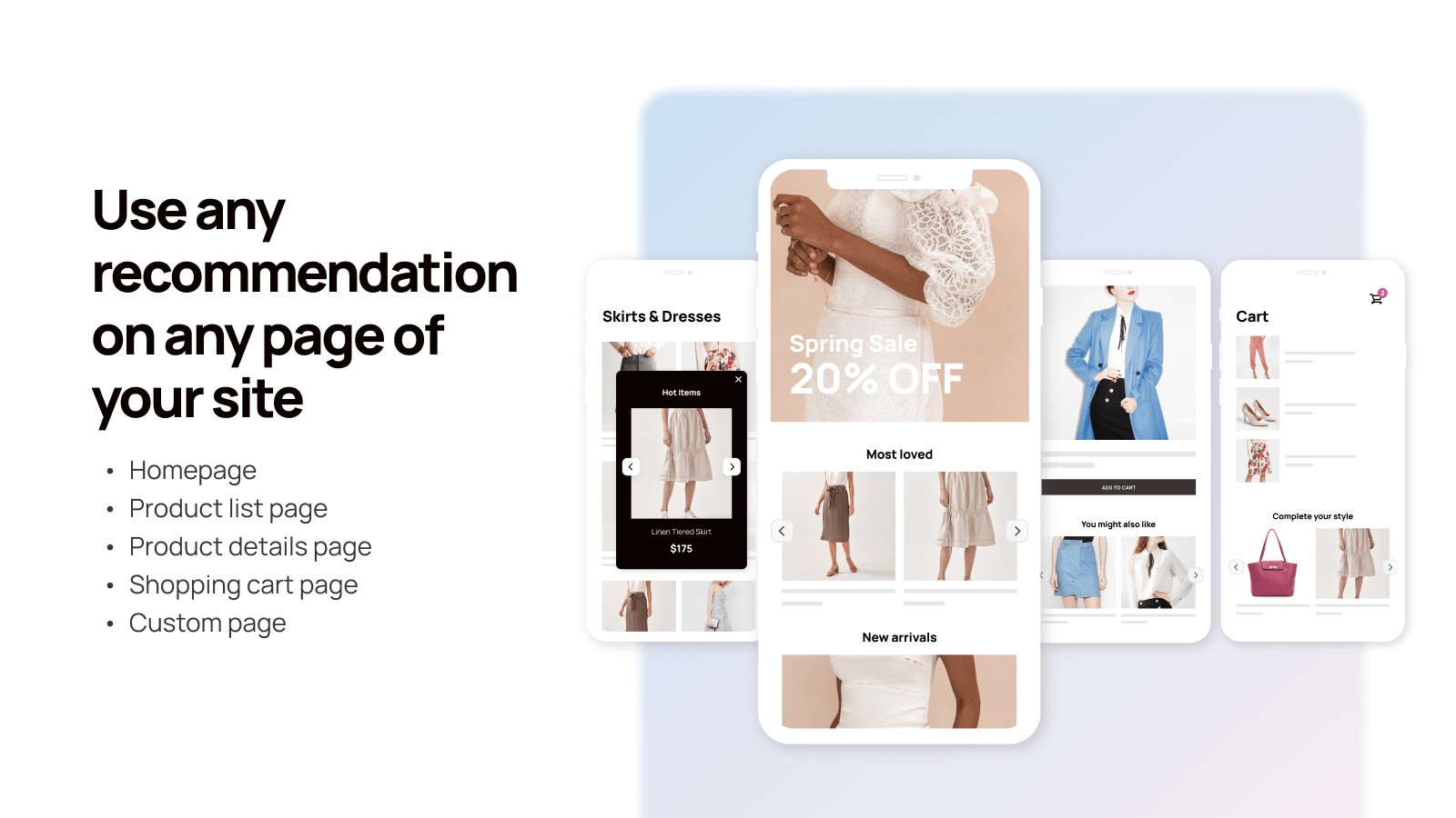 Rosetta AI Fashion＆Beauty Crossがセールしています - アパレル、化粧品、アクセサリーサイトでAOVを上げますメディア4