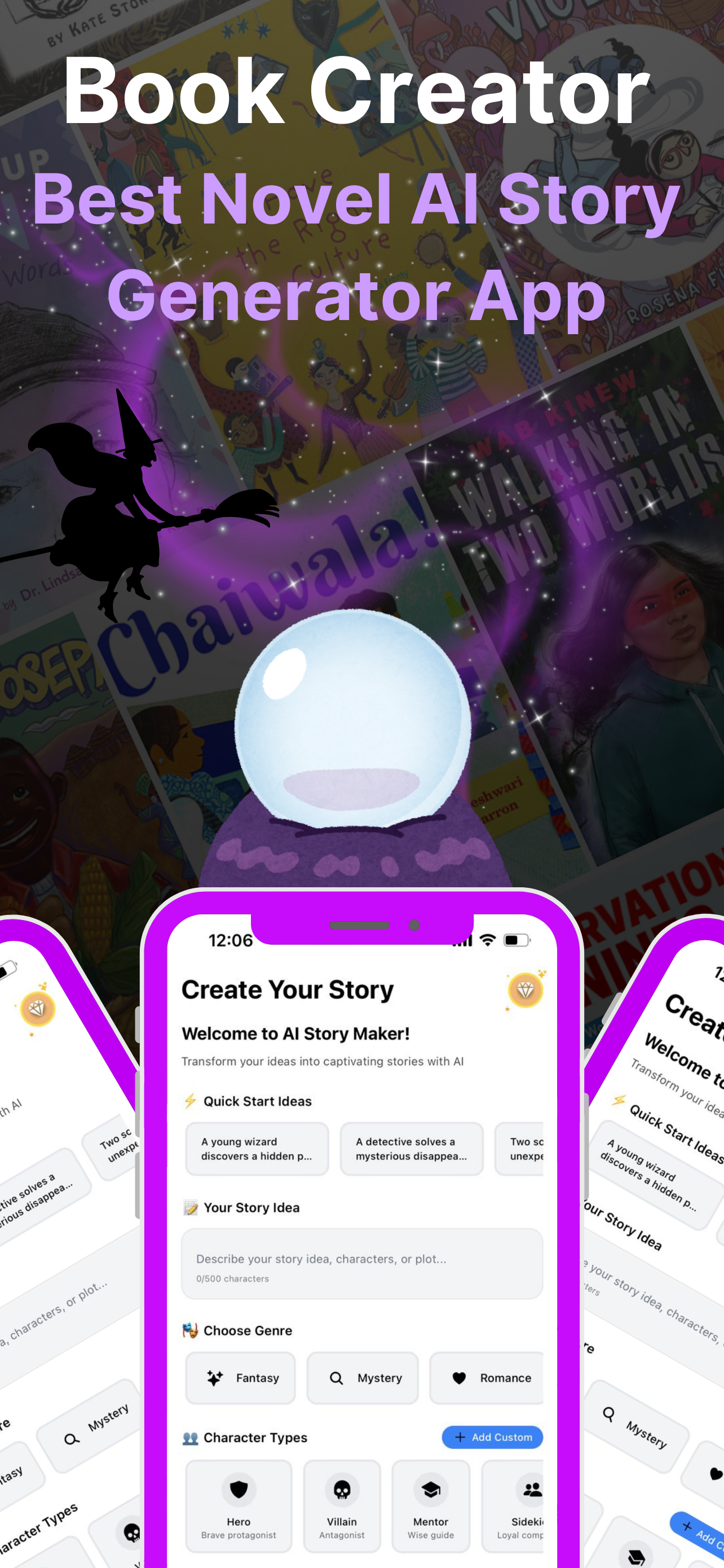 AI Storyteller: Book Creator - Turn your ideas into full books with AI ๋ฏธ๋์ด 1