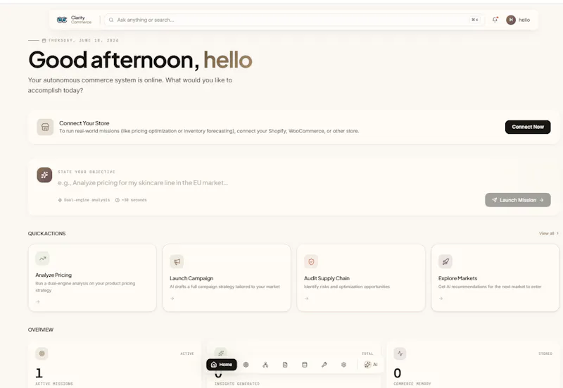 ClarityCommerce screenshot 1