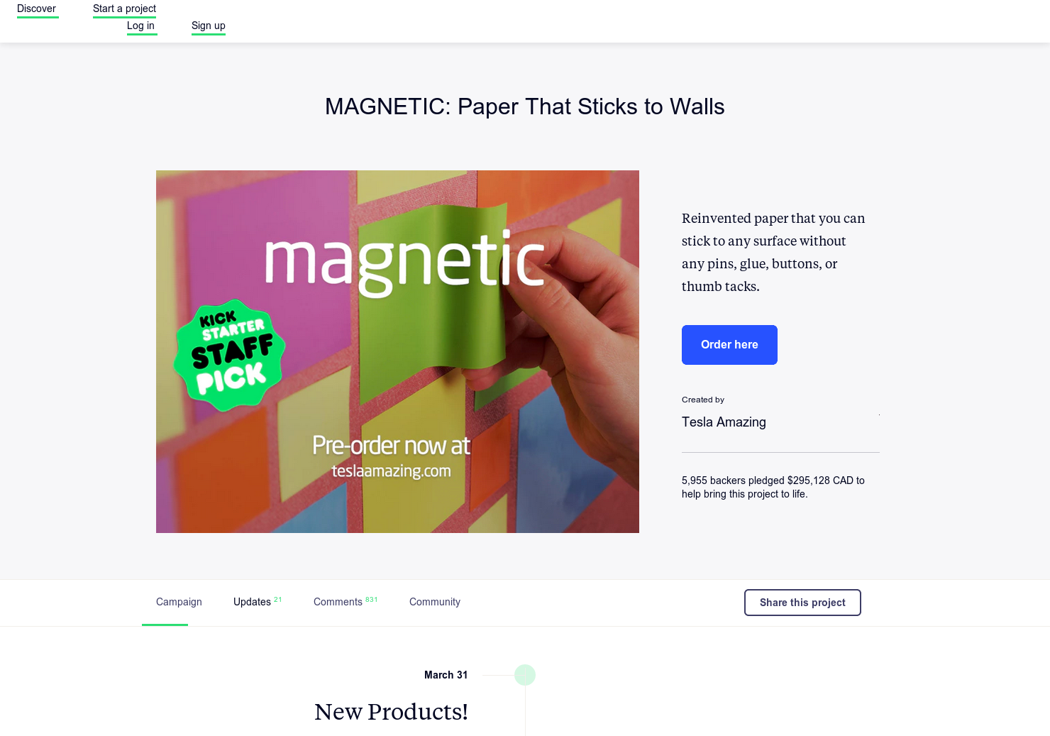 Magnetic logo