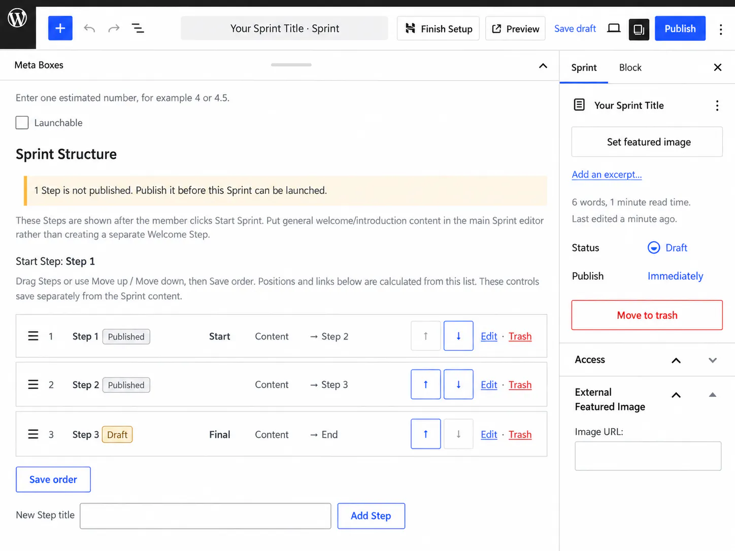 Sprint Engine for WordPress gallery image