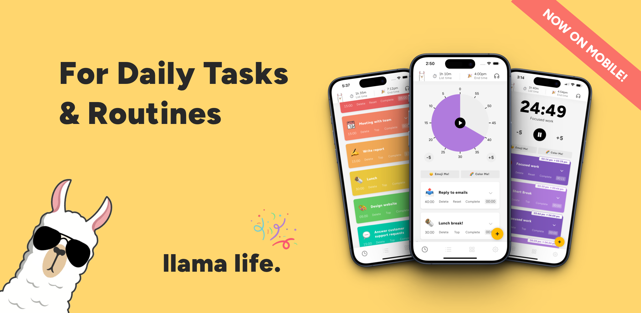 startuptile Llama Life-An app that helps people with ADHD complete task & routines