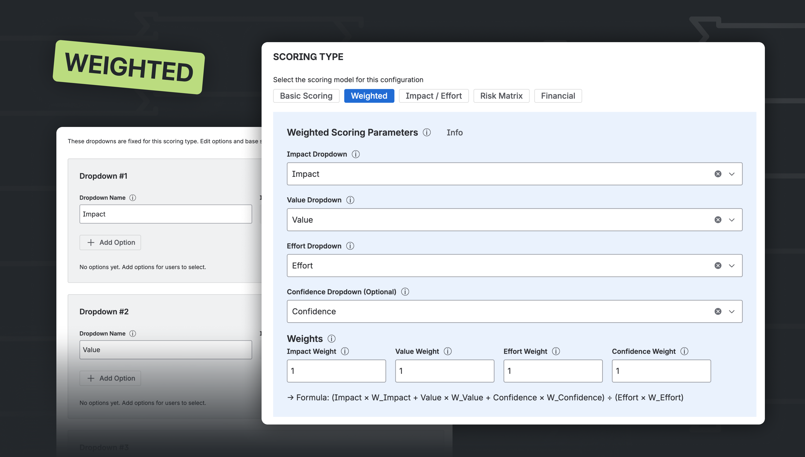 Dynamic Scoring for Jira WSJF, ROI, ICE gallery image