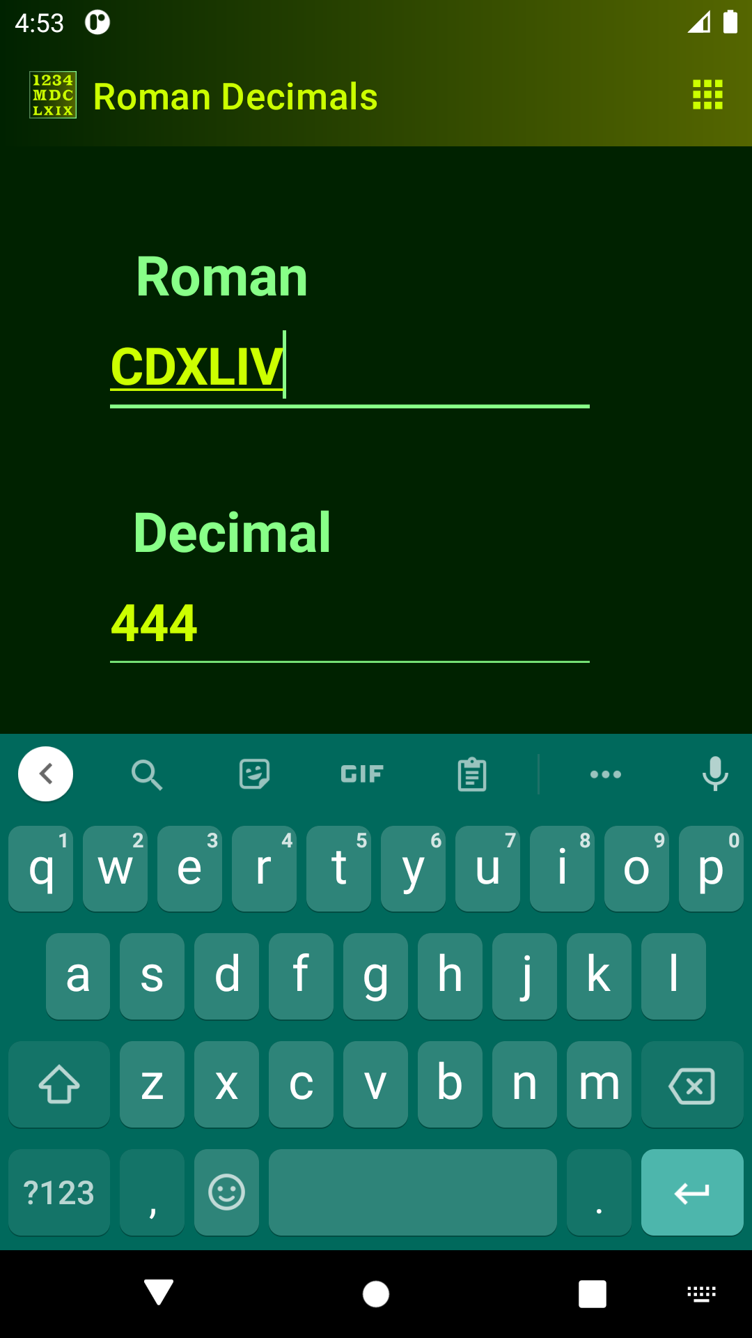 Decimales romanas media 4