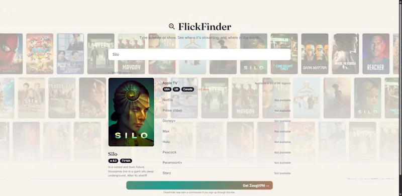 FlickFinder — where to watch anything screenshot 3